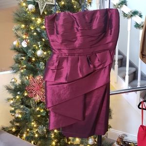 Red Calvin Klein Cocktail Mini Dress